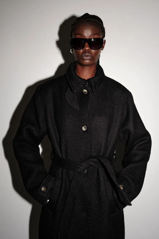 Amora Wool 8211 Black Women Won Hundred Coats Jackets and Blazers