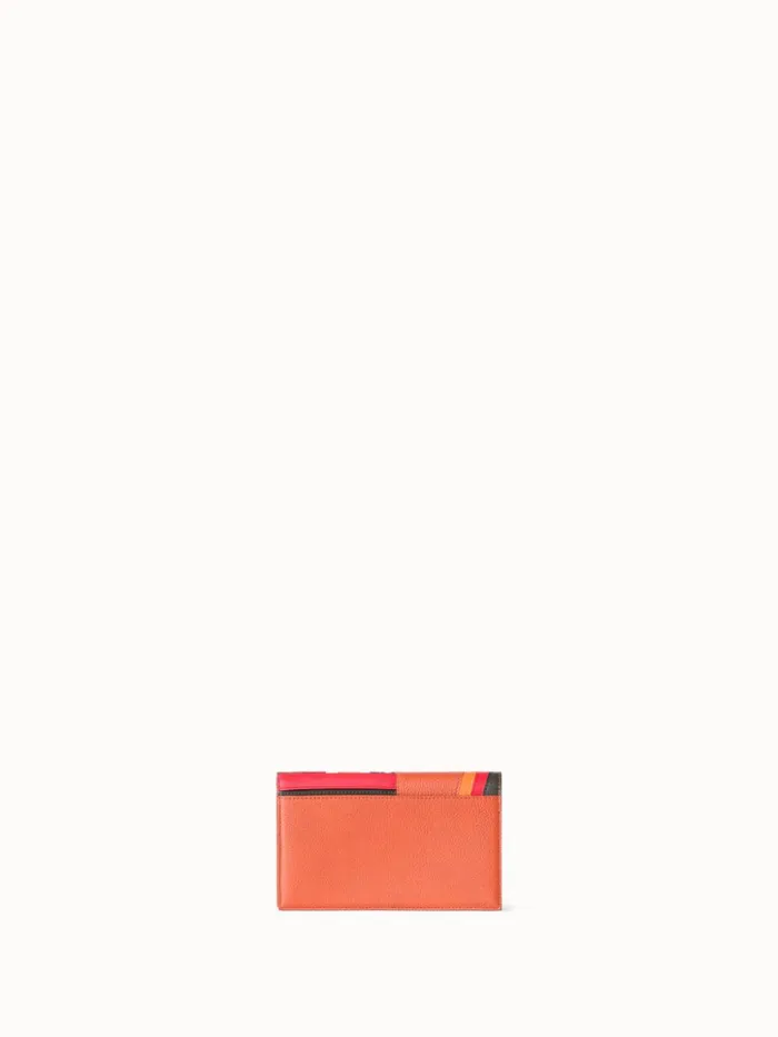 Anouk Clutch Bag In Zig Zag Trapezoid Leather Patchwork Multicolor Women Akris Shoulder Bags