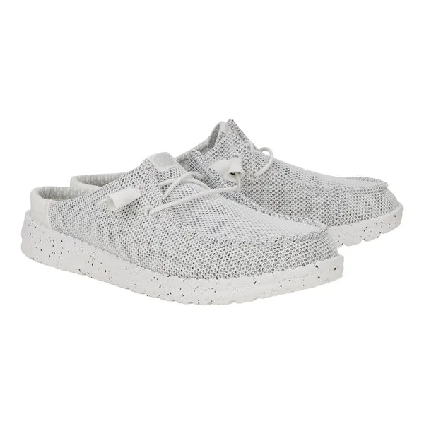 Apparel Wendy Slip Stretch Sox Stone White Mules heydude