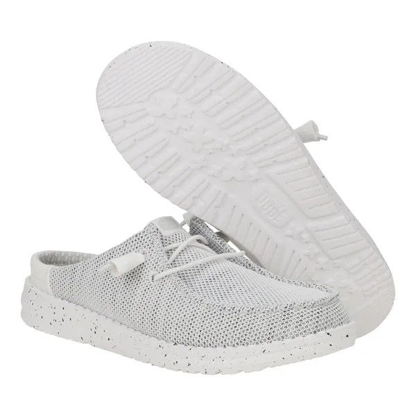 Apparel Wendy Slip Stretch Sox Stone White Mules heydude