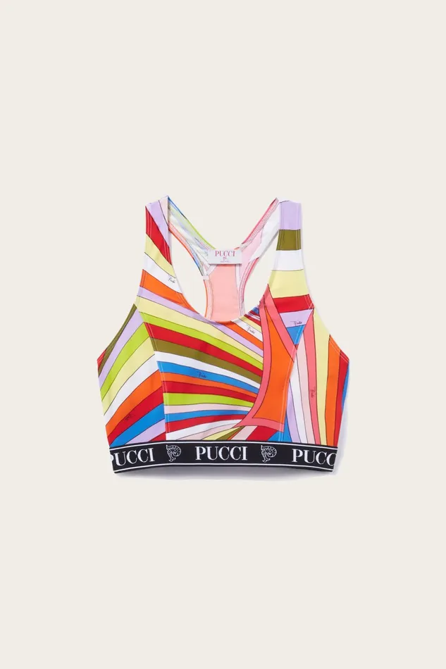 Athleisure Women PUCCI IridePrint Crop Top