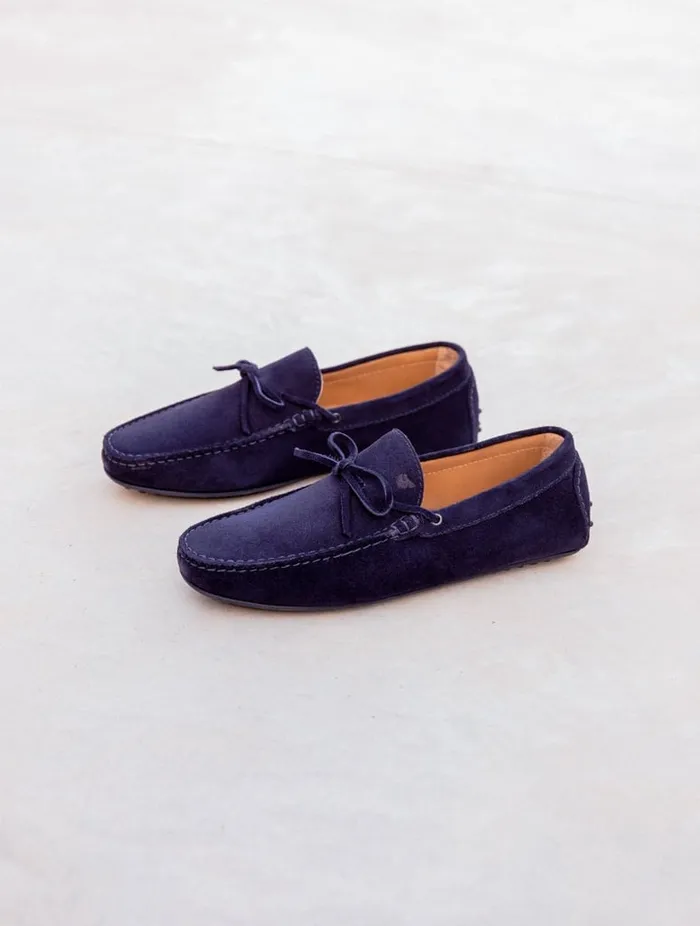 Ayrton Navy Blue Men Bobbies Loafers