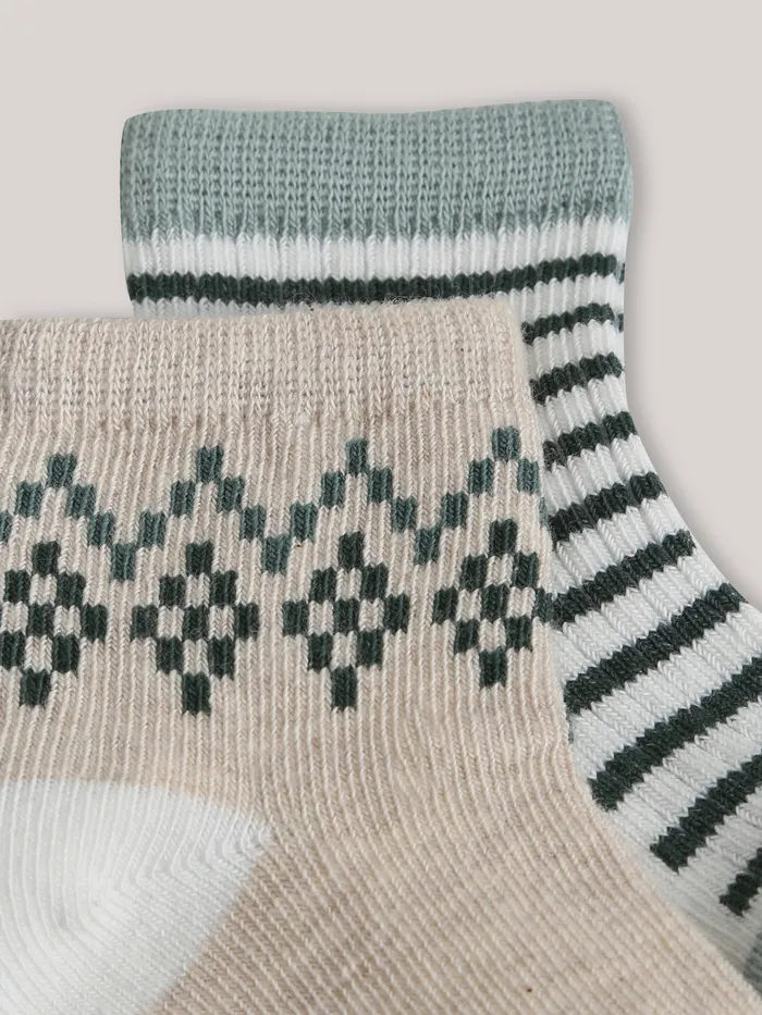 Baby Cyrillus Baby Girl Pack Of 2 Socks Vert Chasse