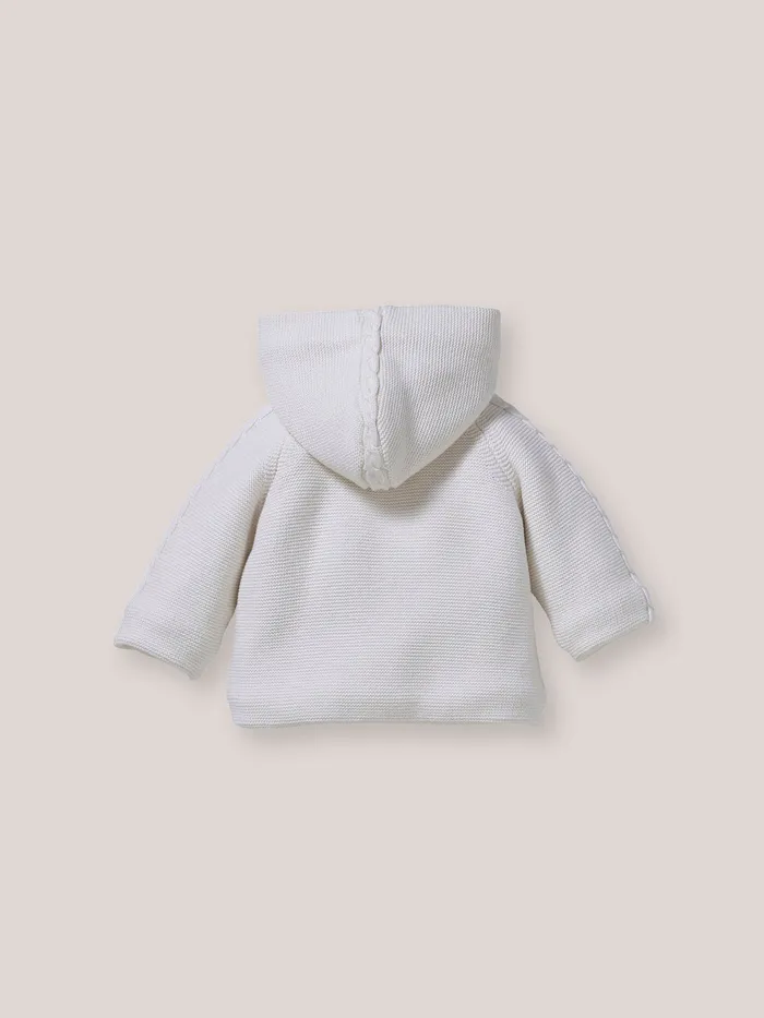 Baby Cyrillus Birth Burnoose Jacket Ecru
