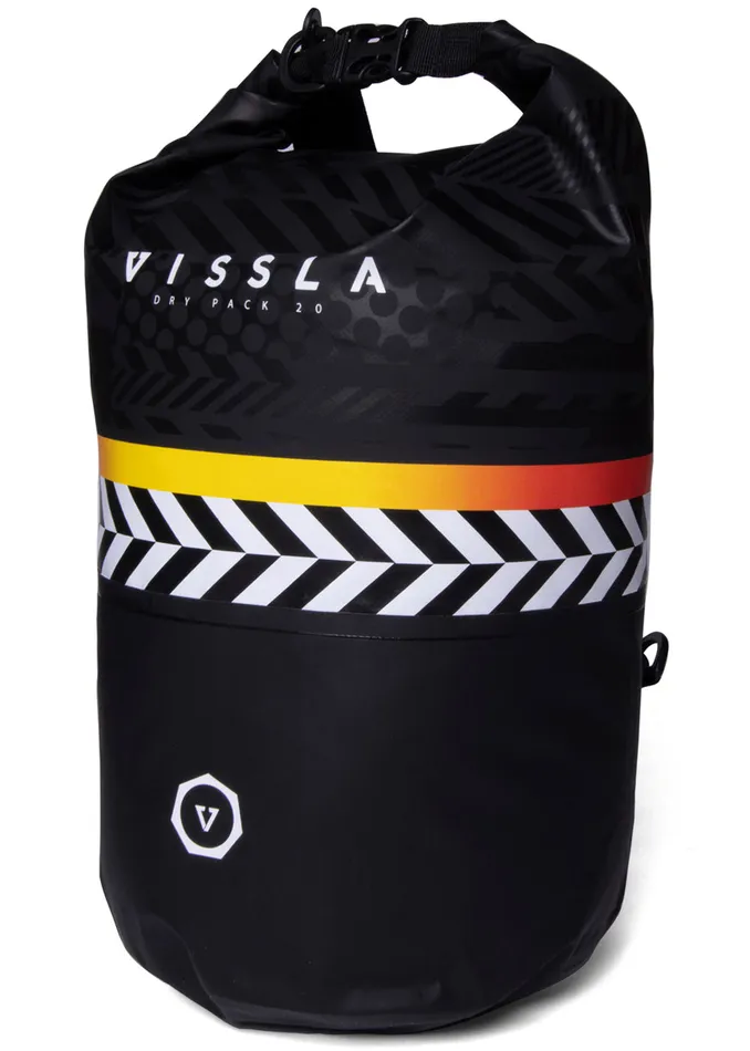 Bags Vissla Men 7 Seas 20L Dry Pack Black Bags Vissla Men 7 Seas 20L Dry Pack Black