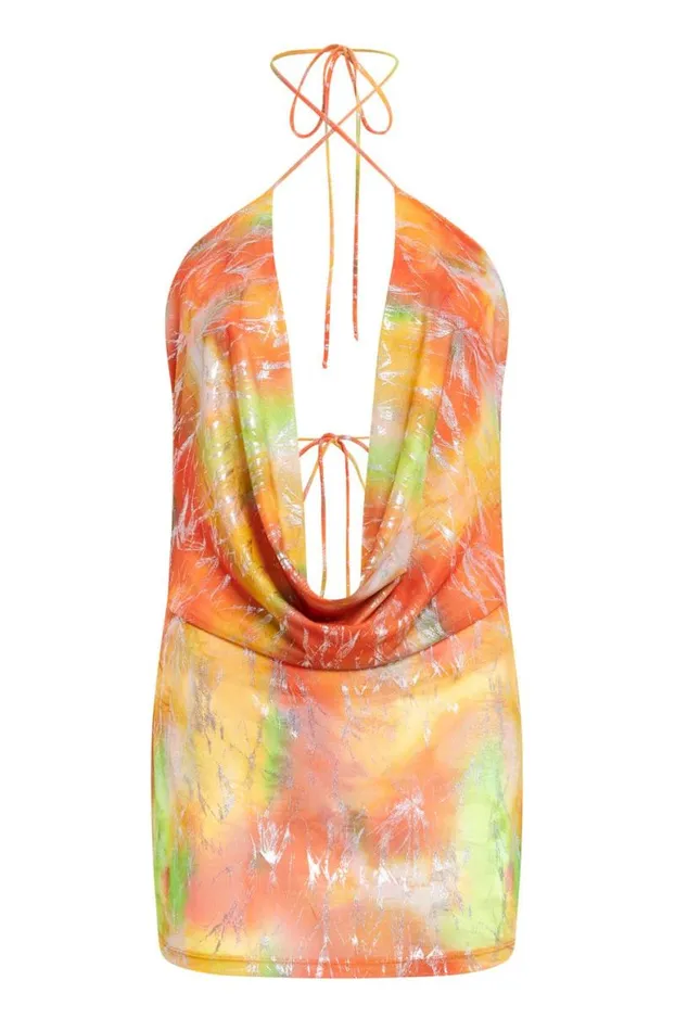 Beach Cover Ups Women Jaded London Iris Draped Beach Mini Dress