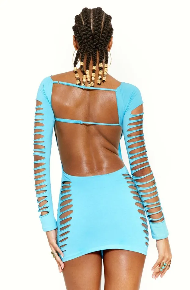 Beach Dress Women Jaded London Montego Dress In Tango Aqua