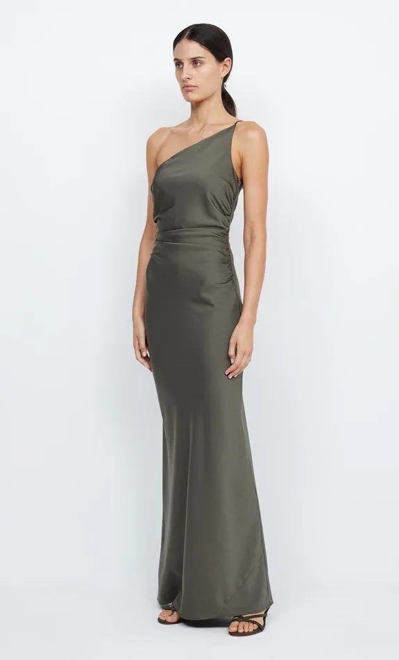 Bec Bridge Bridesmaids Dresses ETERNITY ASYM MAXI DRESS Dark Willow 8211 Women