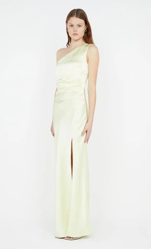 Bec Bridge Bridesmaids Dresses THE DREAMER ASYM DRESS Ice Yellow 8211 Women