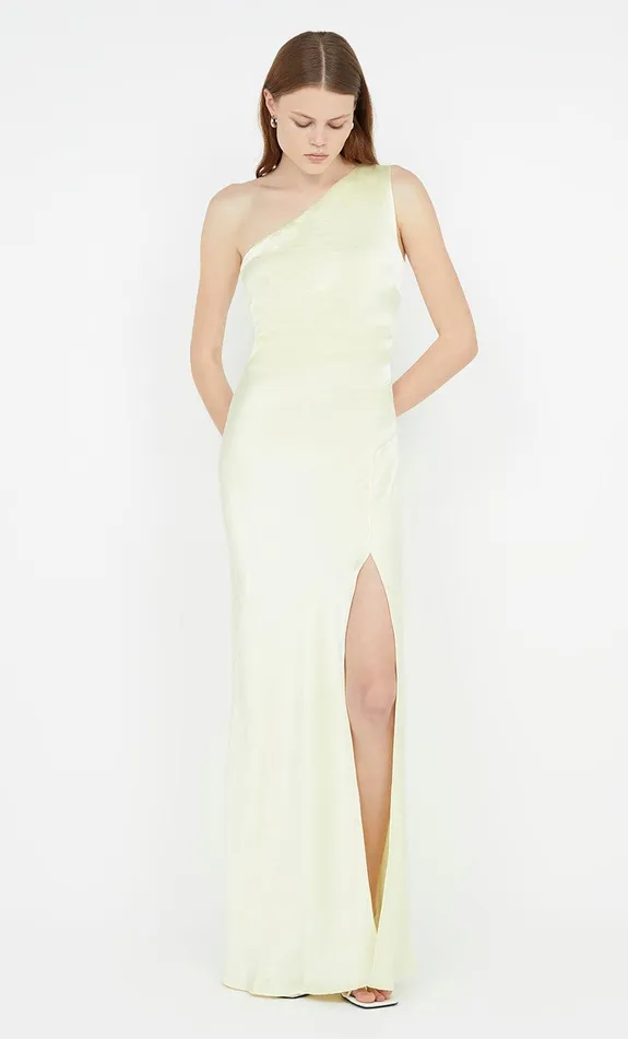 Bec Bridge Bridesmaids Dresses THE DREAMER ASYM DRESS Ice Yellow 8211 Women