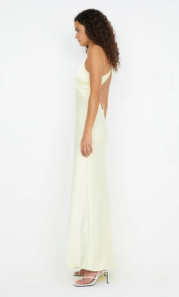 Bec Bridge Bridesmaids Dresses THE DREAMER V NECK DRESS Ice Yellow 8211 Women