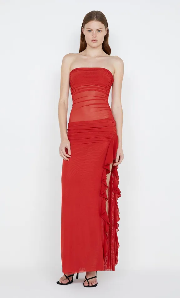 Bec Bridge Dresses CELYSE STRAPLESS DRESS Rouge 8211 Women