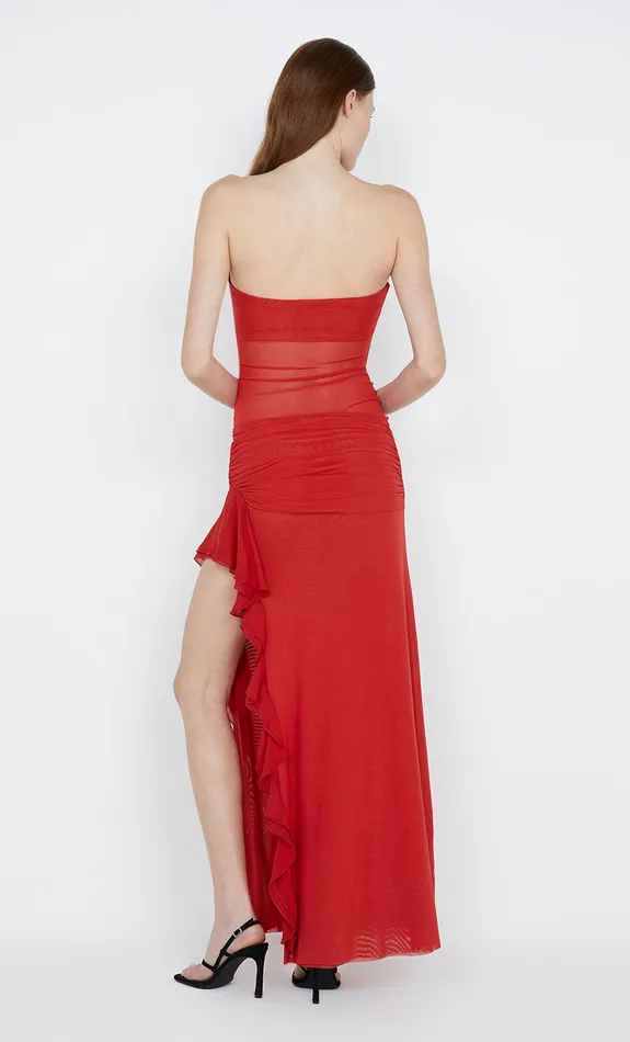 Bec Bridge Dresses CELYSE STRAPLESS DRESS Rouge 8211 Women