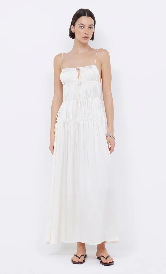 Bec Bridge Dresses DELPHI GATHERED DRESS Ivory 8211 Women