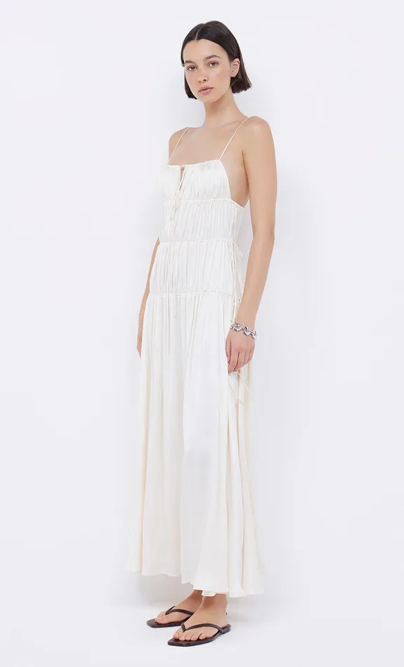 Bec Bridge Dresses DELPHI GATHERED DRESS Ivory 8211 Women
