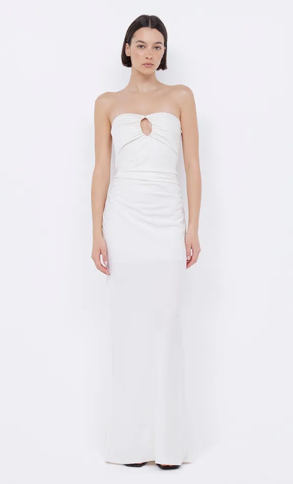 Bec Bridge Dresses EMILIA STRAPLESS DRESS Ivory 8211 Women
