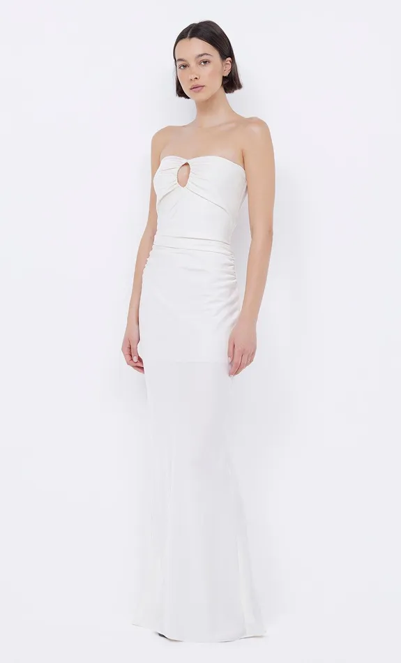 Bec Bridge Dresses EMILIA STRAPLESS DRESS Ivory 8211 Women