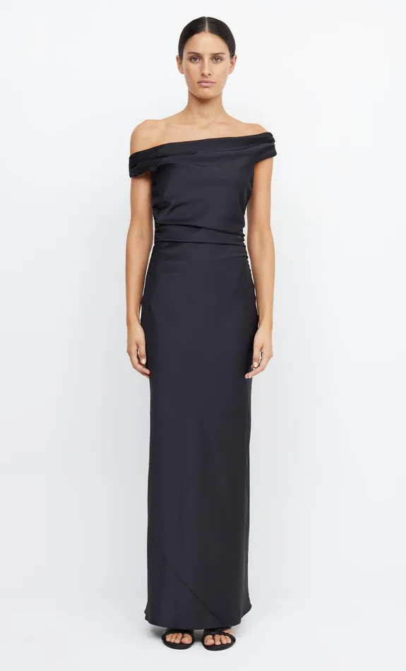 Bec Bridge Dresses ETERNITY OFF SHOULDER MAXI Black 8211 Women