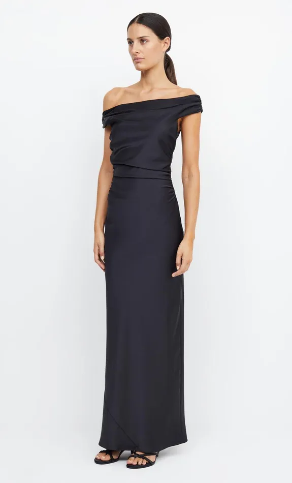 Bec Bridge Dresses ETERNITY OFF SHOULDER MAXI Black 8211 Women