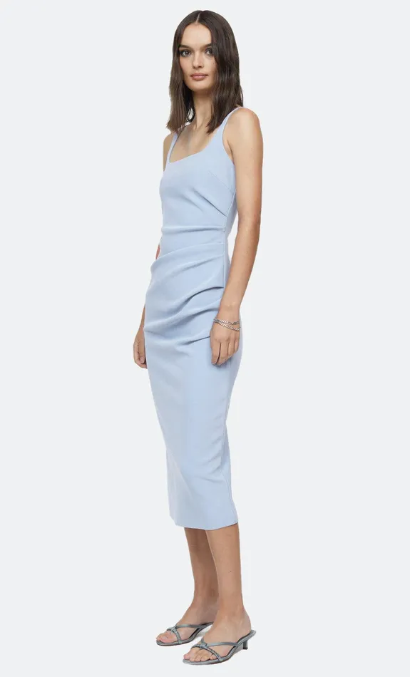 Bec Bridge Dresses KARINA TUCK MIDI DRESS Powder Blue 8211 Women