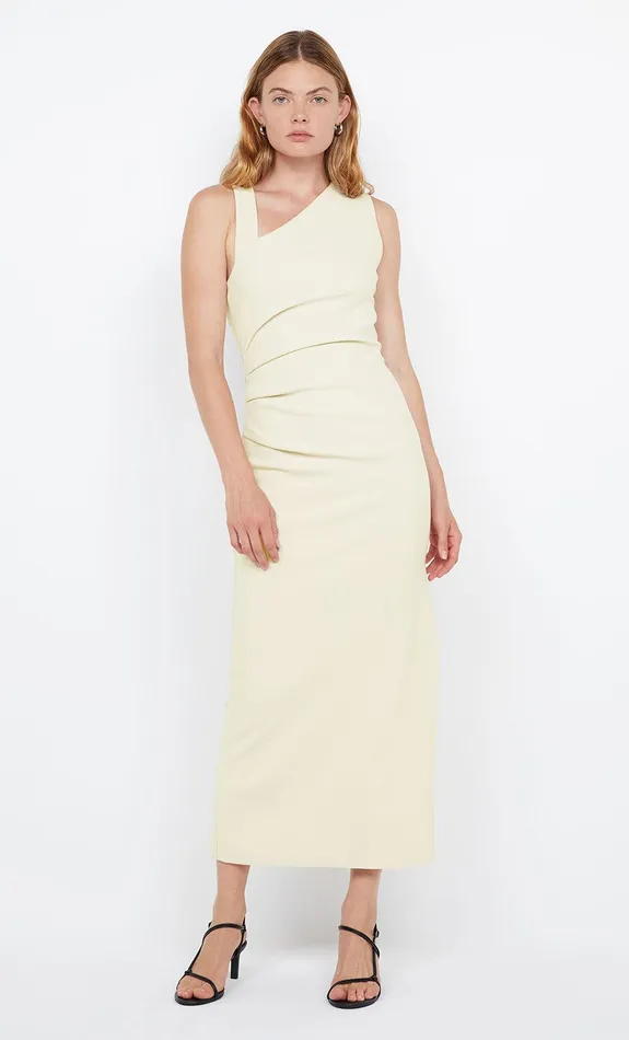 Bec Bridge Dresses LETTY MIDI DRESS Lemon 8211 Women
