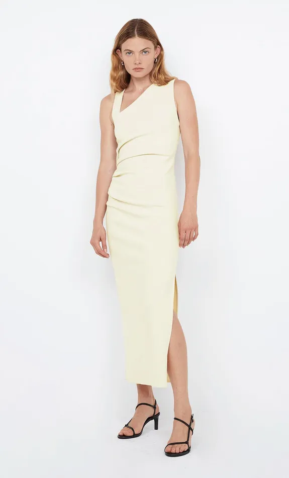 Bec Bridge Dresses LETTY MIDI DRESS Lemon 8211 Women