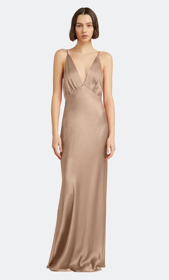 Bec Bridge Dresses LORELAI V MAXI DRESS Golden 8211 Women