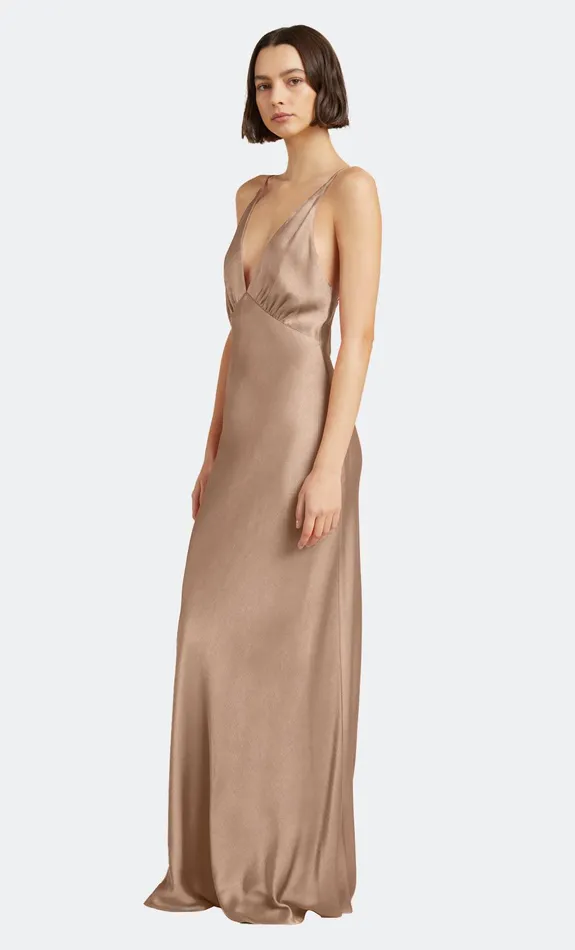 Bec Bridge Dresses LORELAI V MAXI DRESS Golden 8211 Women