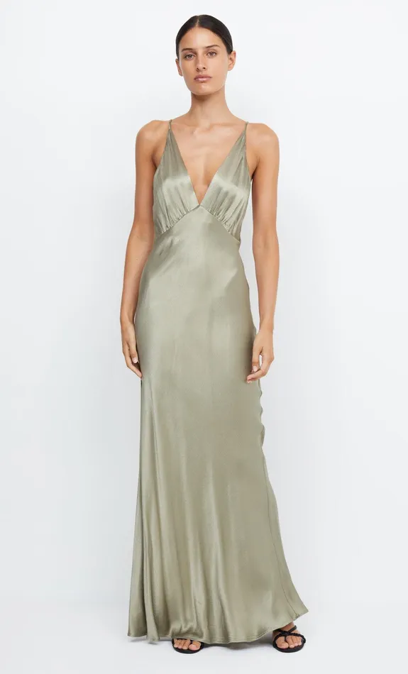 Bec Bridge Dresses MOON DANCE V MAXI DRESS Sage 8211 Women