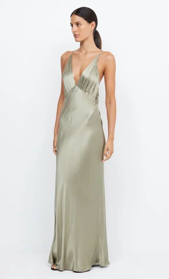Bec Bridge Dresses MOON DANCE V MAXI DRESS Sage 8211 Women