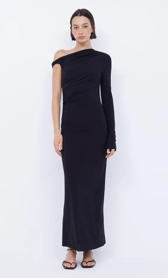 Bec Bridge Dresses NABILA ASYM MIDI DRESS Black 8211 Women