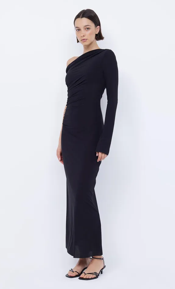 Bec Bridge Dresses NABILA ASYM MIDI DRESS Black 8211 Women