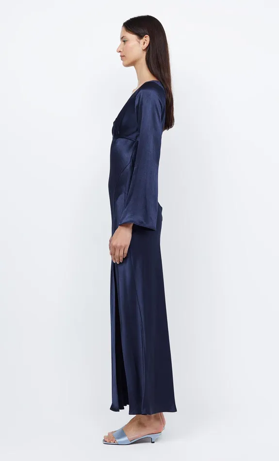 Bec Bridge Dresses REN LONG SLEEVE MAXI DRESS Ink 8211 Women
