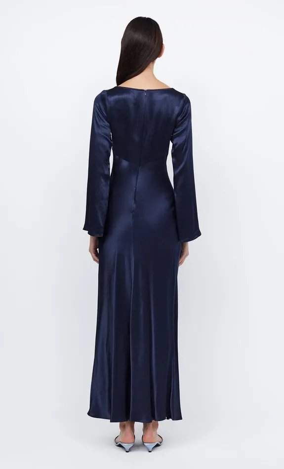 Bec Bridge Dresses REN LONG SLEEVE MAXI DRESS Ink 8211 Women