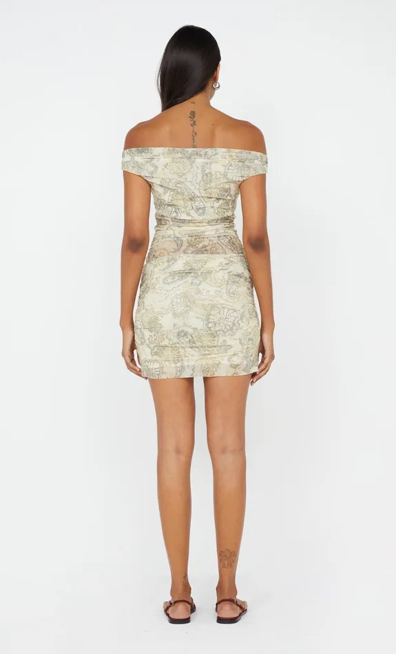 Bec Bridge Dresses SHYLA MINI DRESS Faded Paisley 8211 Women