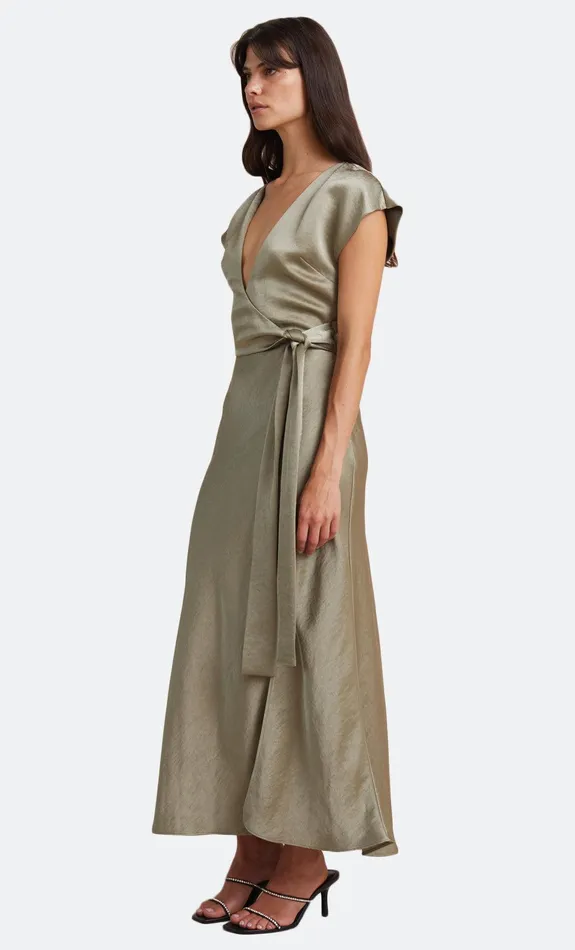 Bec Bridge Dresses THE DREAMER WRAP DRESS Sage 8211 Women