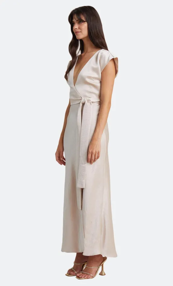 Bec Bridge Dresses THE DREAMER WRAP DRESS Sand 8211 Women