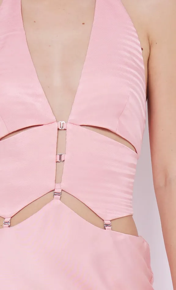Bec Bridge Event Wear Dresses ALABAMA HALTER DRESS Pink Sherbet 8211 Women