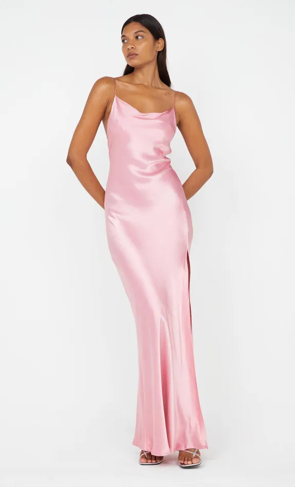 Bec Bridge Event Wear Dresses AYALA COWL MAXI DRESS Dusty Pink 8211 Women