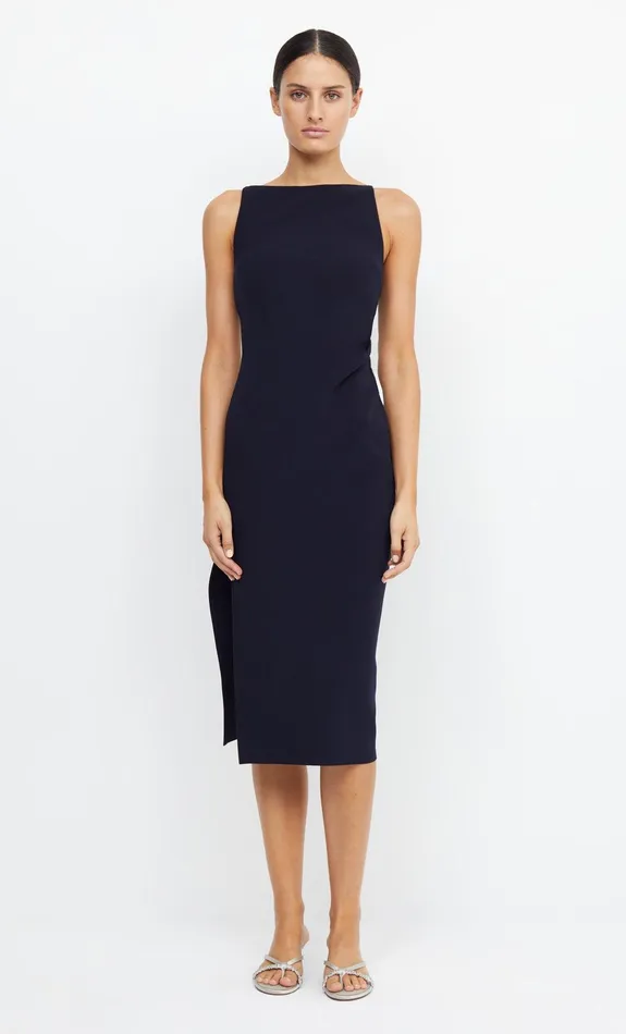 Bec Bridge Event Wear Dresses BE MINE TUCK DRESS Ink 8211 Women
