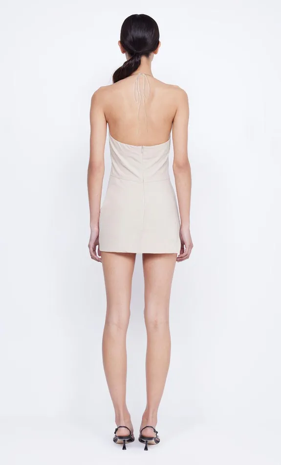 Bec Bridge Event Wear Dresses DESIREE TUCK MINI DRESS Sand 8211 Women