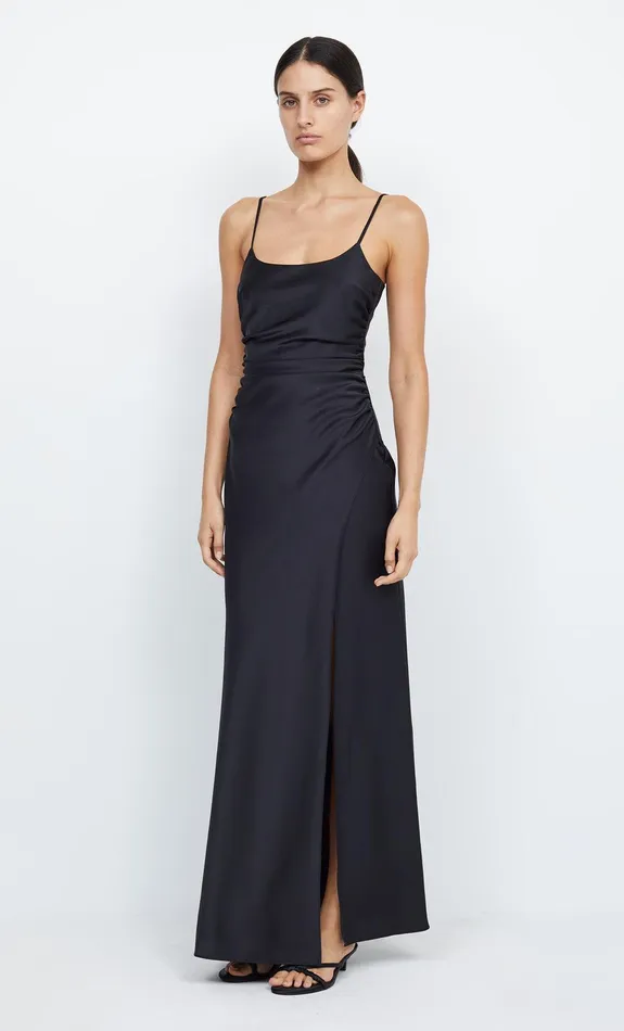 Bec Bridge Event Wear Dresses ETERNITY SCOOP MAXI DRESS Black 8211 Women