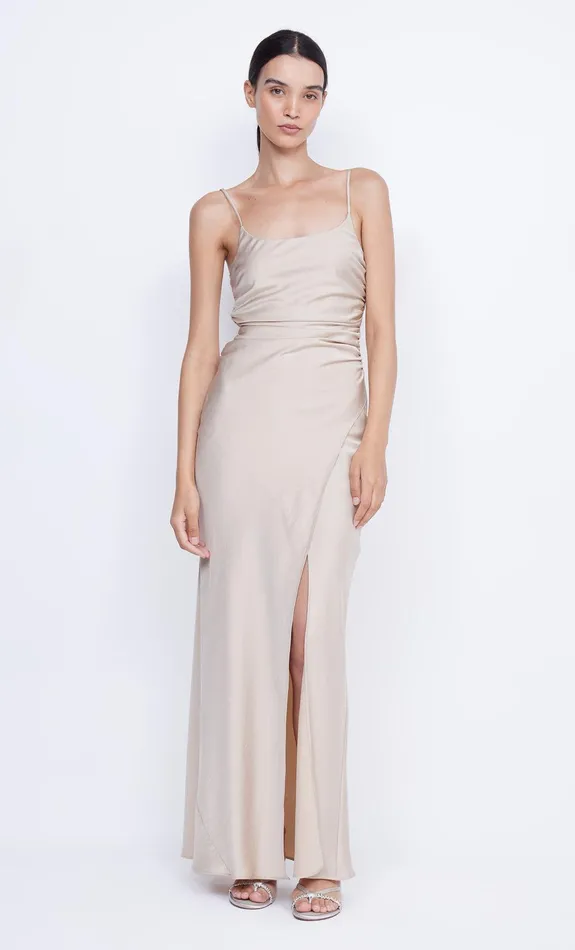 Bec Bridge Event Wear Dresses ETERNITY SCOOP MAXI DRESS Sand 8211 Women