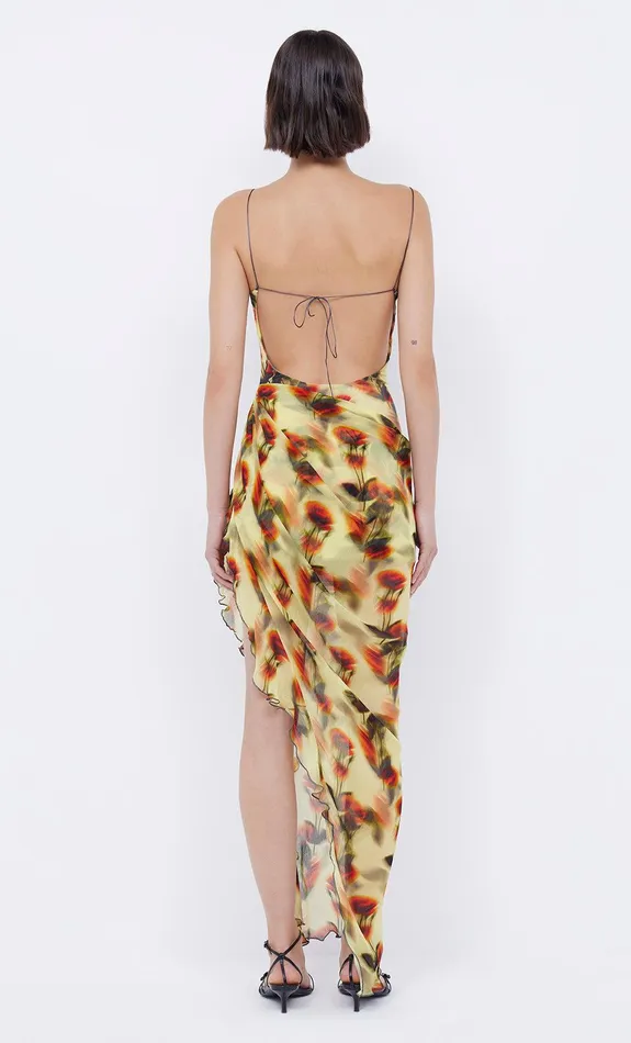 Bec Bridge Event Wear Dresses FIORE ASYM MAXI DRESS Citrus Rose 8211 Women
