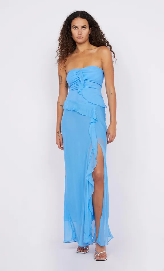 Bec Bridge Event Wear Dresses MARESCA STRAPLESS DRESS Azure 8211 Women