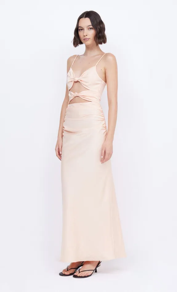 Bec Bridge Event Wear Dresses MARI LOU KNOT DRESS Peach 8211 Women