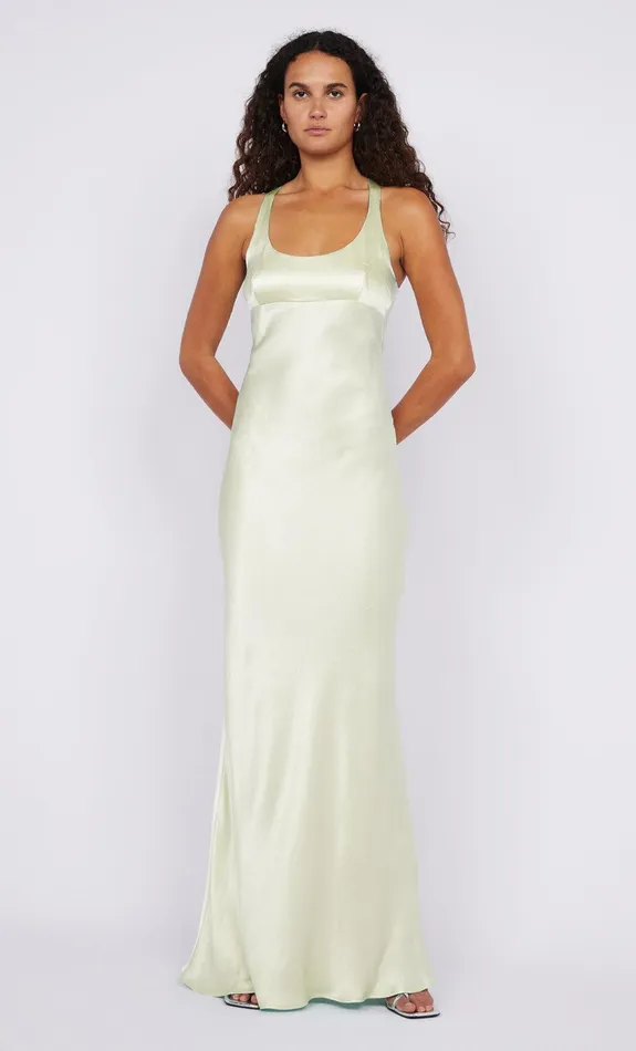 Bec Bridge Event Wear Dresses MAXINA CROSSOVER DRESS Ice Yellow 8211 Women