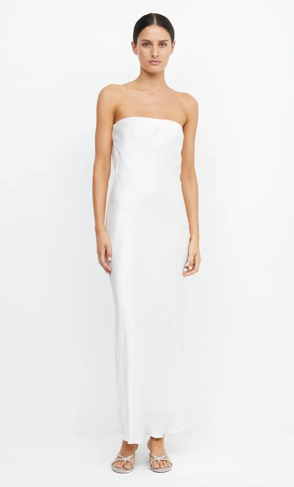 Bec Bridge Event Wear Dresses MOON DANCE STRAPLESS DRESS Ivory 8211 Women
