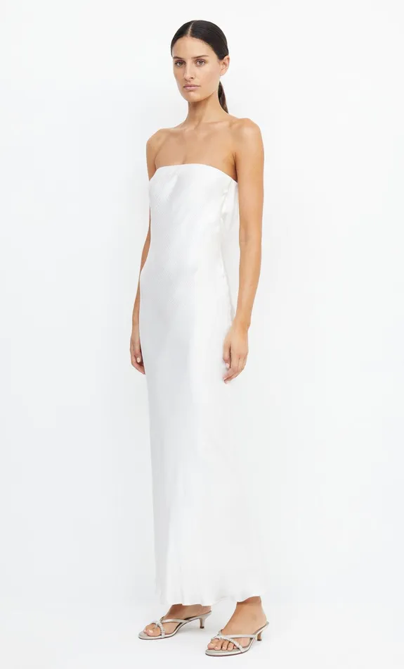 Bec Bridge Event Wear Dresses MOON DANCE STRAPLESS DRESS Ivory 8211 Women