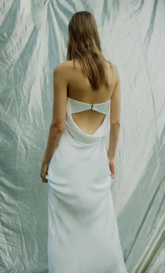 Bec Bridge Event Wear Dresses MOON DANCE STRAPLESS DRESS Ivory 8211 Women